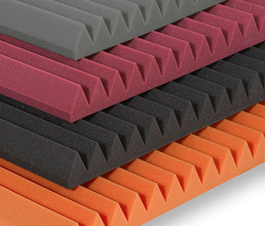 Absorptieplaat met driehoeksprofiel in diverse kleuren