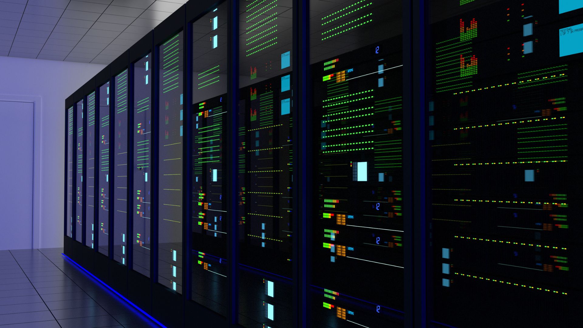  Geluidsabsorbers in de serverruimte