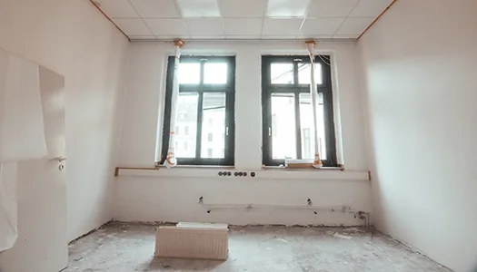 De studiokamers van de WUPPERwerft vóór de verbouwing