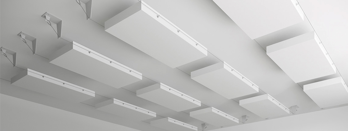 Akoestisch AIRBLOCKS kabelsysteem set voor verschillende kamergroottes
