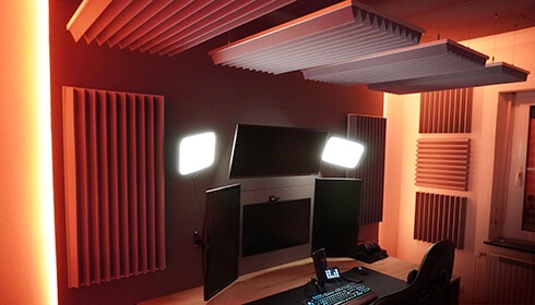 aixFOAM ROW Tiles op de muur