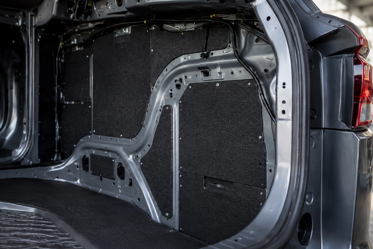 aixFOAM Technics zware akoestische folie voor de kofferruimte