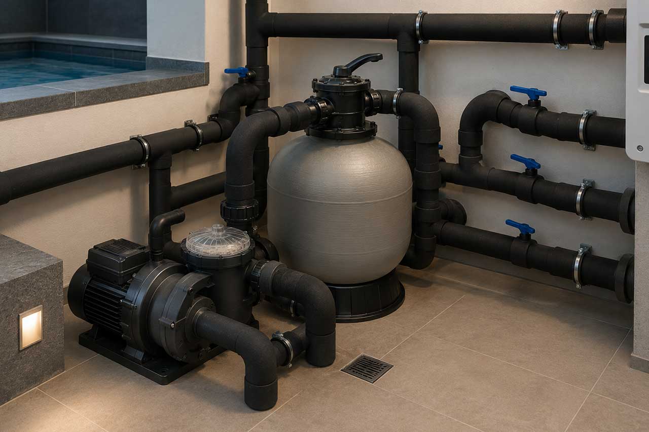 aixFOAM Technics waterbestendige isolatie voor zwembadtoepassingen